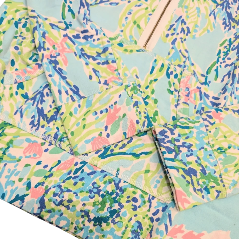 Lilly Pulitzer Skipper Popover Sky Blue Blue Heaven Size Small 🩷🩵💚 - Picture 5 of 11